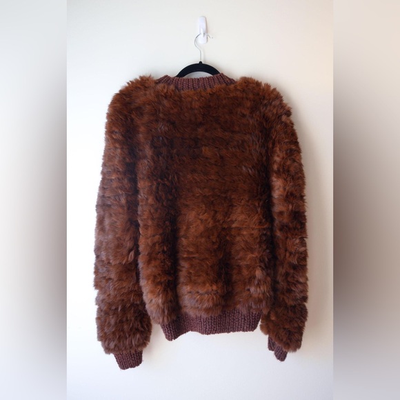 SOLD Vintage BARLOW Luxury Knitted Rabbit Fur Jacket FRANCE - Picture 7 of 9